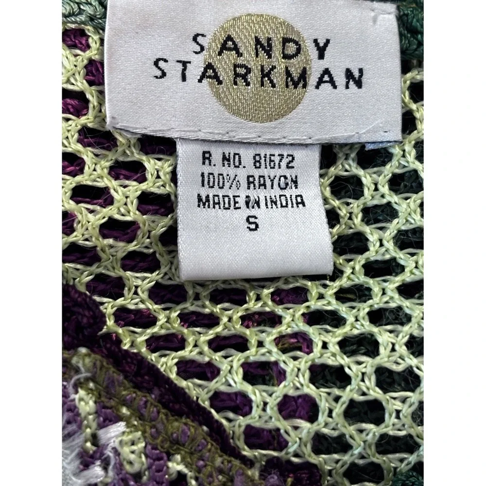 Sandy Starkman Vintage 90s Blazer Abstract Jacket Women's Size‎ Small